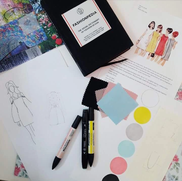 Fashion design sketches