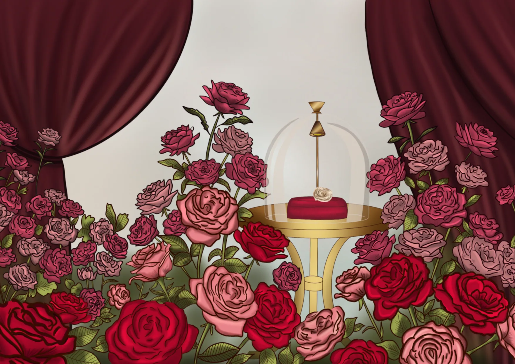 Nada Ghazal illustration concepts for homepage redesign